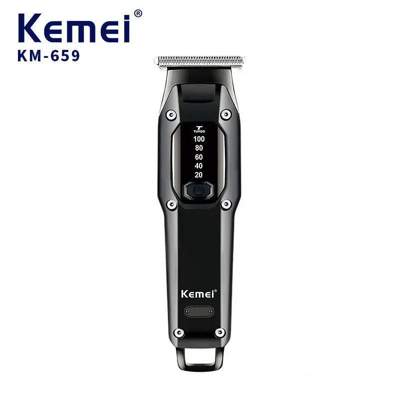 KM-659 Grooming Cordless Barber Clippers Hair Cutting Rechargeable USB Beard Trimmer Professional Hair Clippers for Men