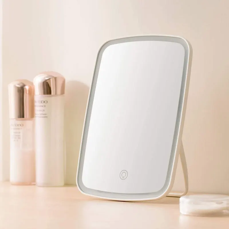 Wholesale LED Cosmetic Mirror with Light Refill Folding USB Smart Cosmetic Mirror Desktop Vertical Portable Makeup Mirror