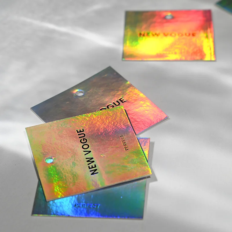 Wholesale customized fluorescent luxury fashion trend clothing matte clothes shoes jeans tags