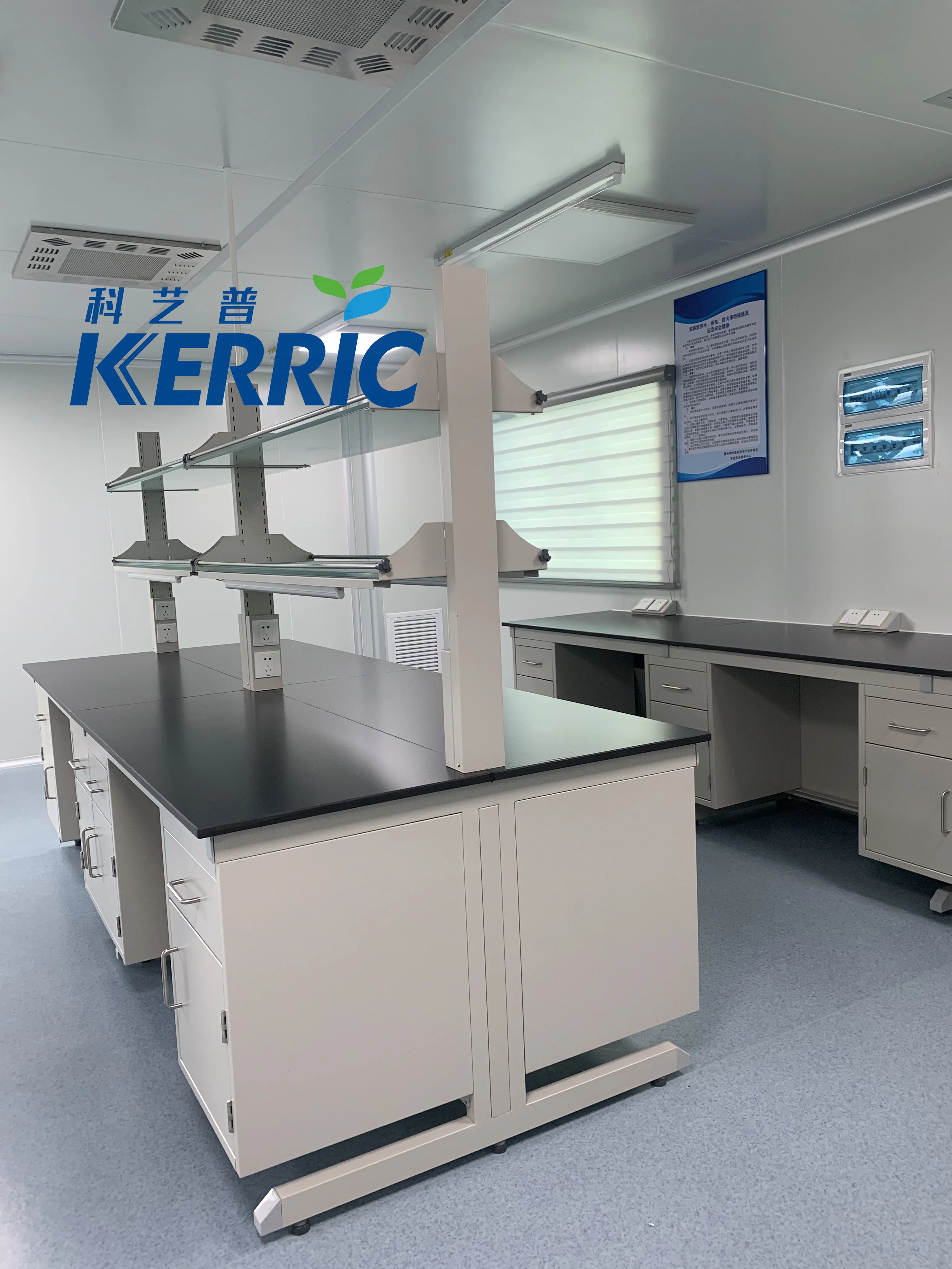 sterile lab furniture with reagent shelf drawer physical chemistry medical lab furniture customized laboratory workbench