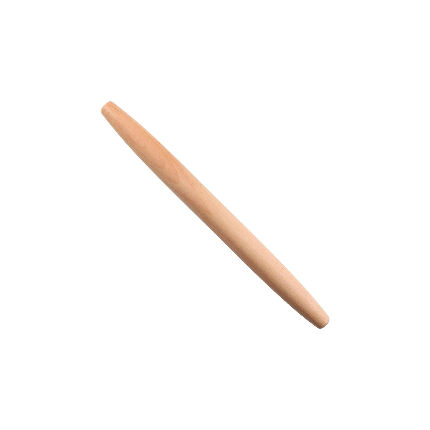 Beech Wood Tapered Rolling Pin for Fondant Pie Crust Cookie Pastry Wooden French Rolling Pin for Baking