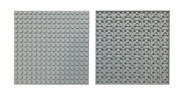 DB077-DB078 16x16 прямоугольный двусторонний 12*12 см мелкие частицы микро Кирпичи пластиковые игрушки дисплей строительный блок опорная плита