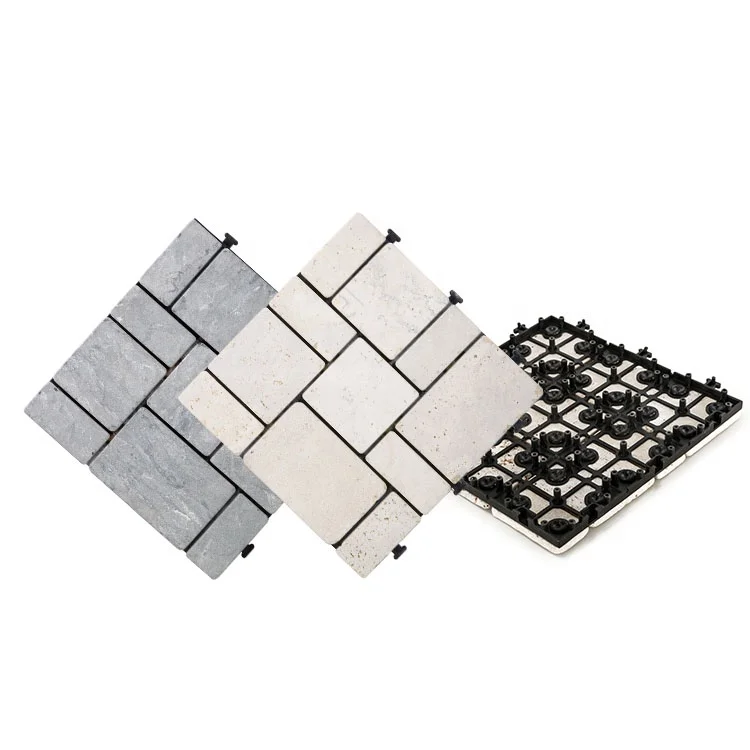 
Garden DIY natural travertine stones floor, marble slab decking tiles hot sale in Poland 