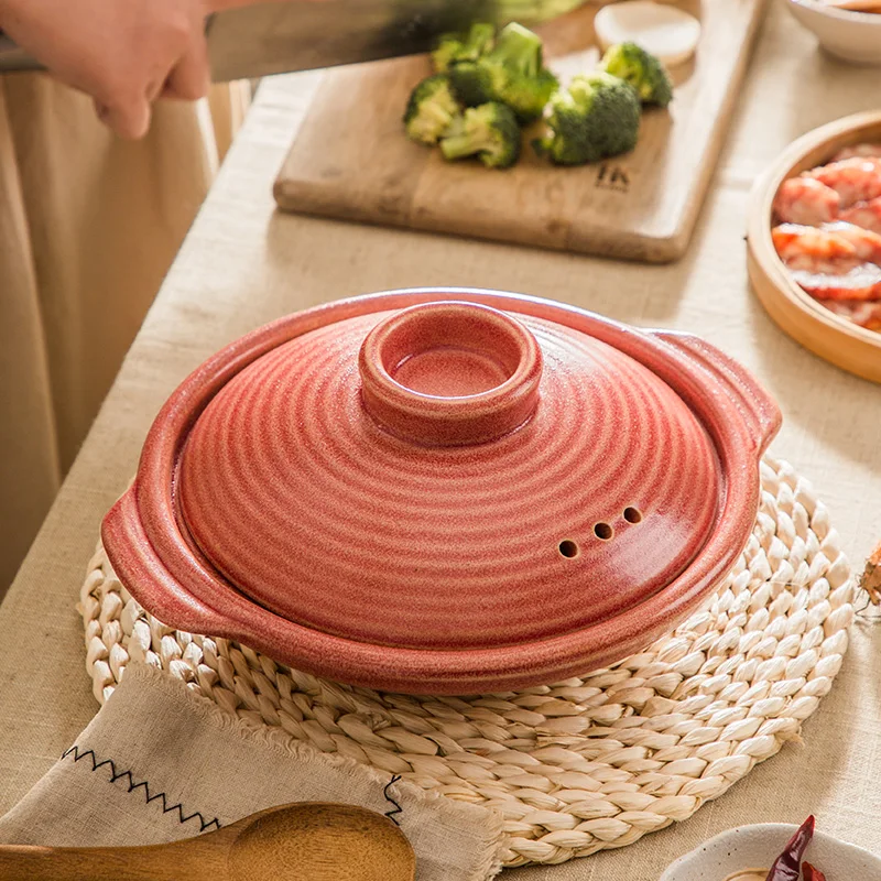 Hat Sale High Temperature Resistant Household Open Flame Pregnant Woman Baby Stew Pot Soup Porridge Casserole Clay Casserole