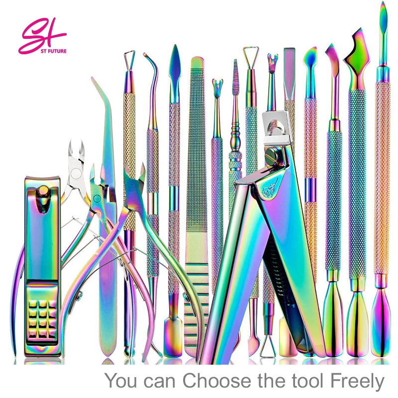 ST FUTURE Stainless Steel Clippers Cutter Pedicure Manicure Nail Tool Cuticle Trimmer Sharp Cuticle Nippers Scissors