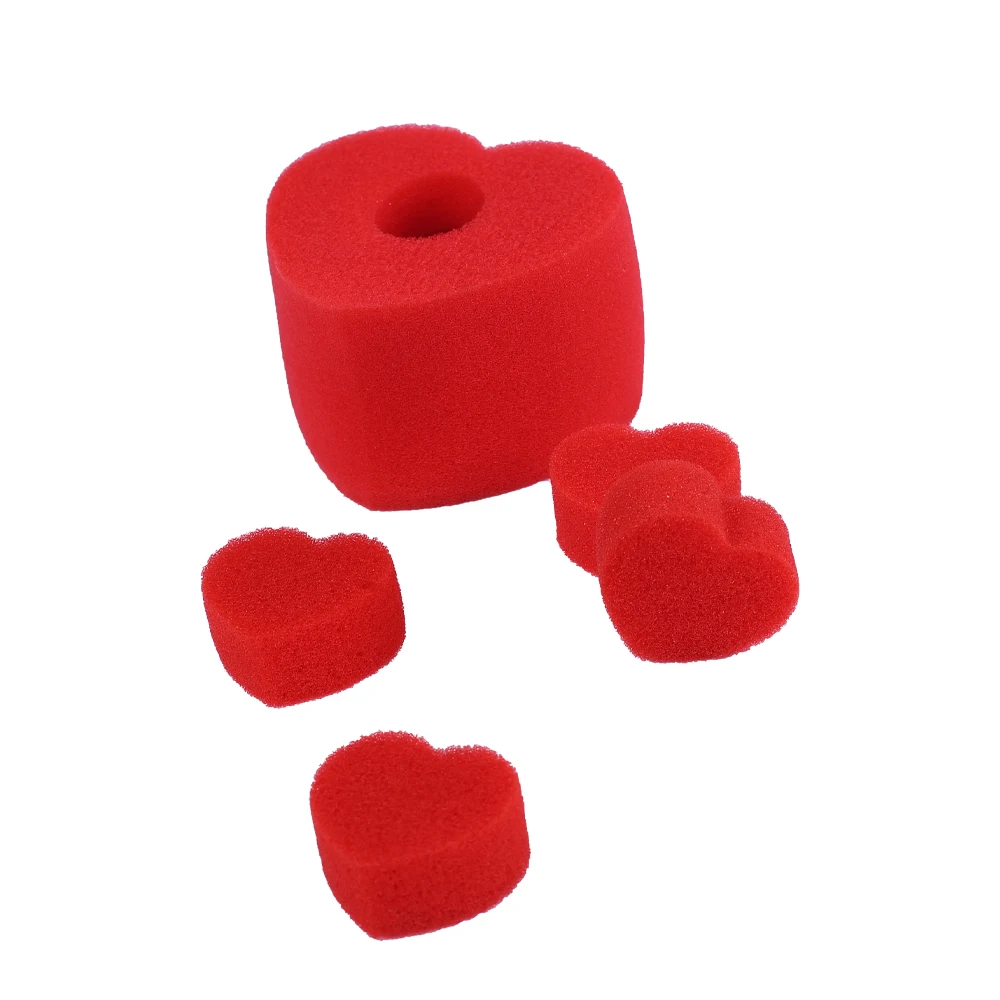 Hot Sale Funny Magic Prop One Big Four Small Multiplying Magic Sponge Hearts Tricks Hot Sale Magic Toys