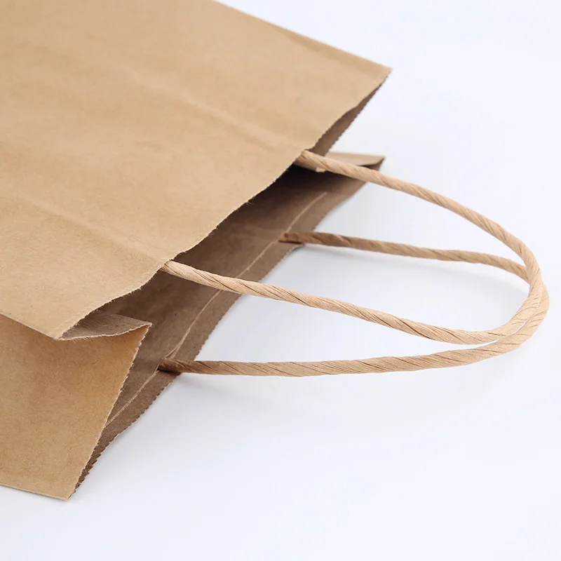 40*13*31cm 130g In stock wholesale cheap price Custom Shopping brown kraft paper bags with handle for business