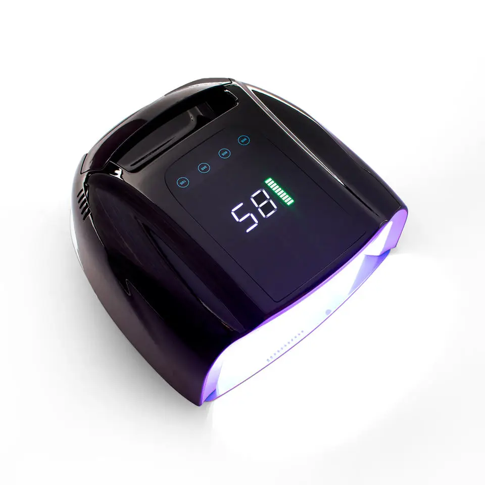 Pro Salon Use Cure Cordless Rechargeable 96W Long Working Time 12 Hours LED UV Nail Dryer Lamp