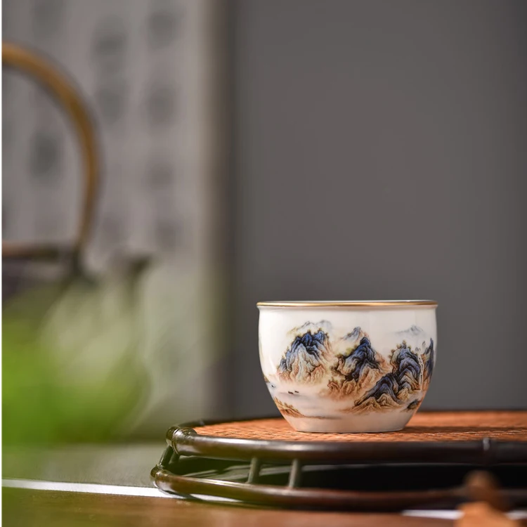 Высококачественный дешевый изготовленный на заказ в цзиндэчжэне элегантный и со вкусом изысканный чайник и чайная чашка