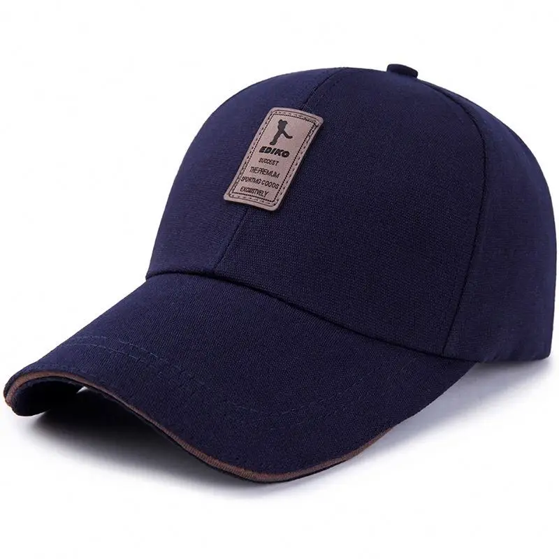 Wholesale Custom logo Promotional Baseball Caps One Size Fits Mostl Sports Caps Sandwich Brim Baseball Hats 100%cotton