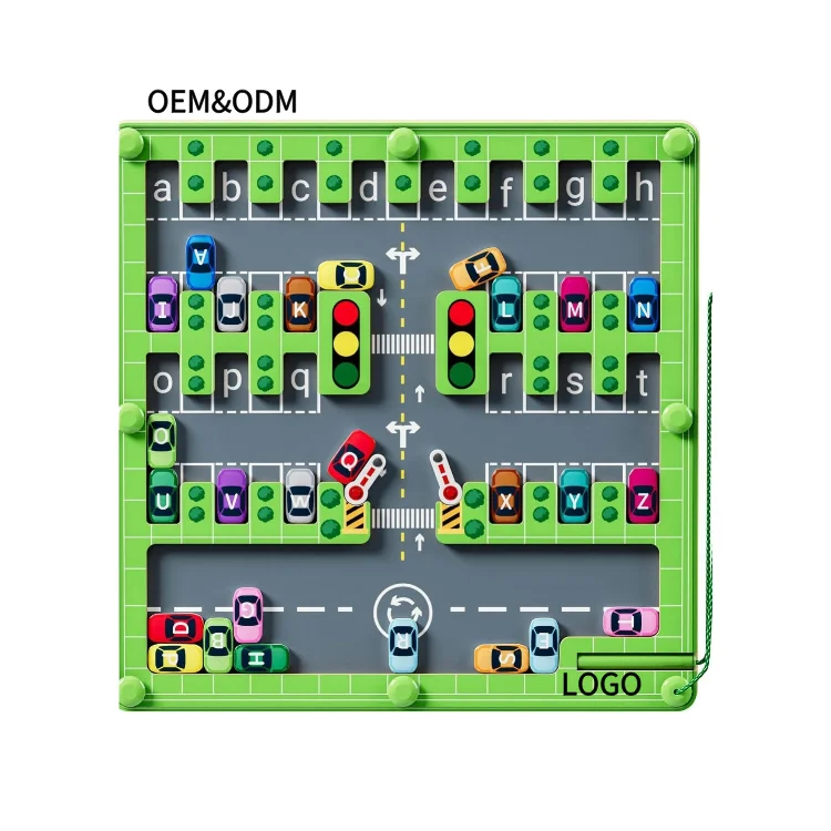 YUCI OEM wooden maze Toys Education Toys for Preschool Learning Activities Parking Lot Maze Board Space toy for Toddler