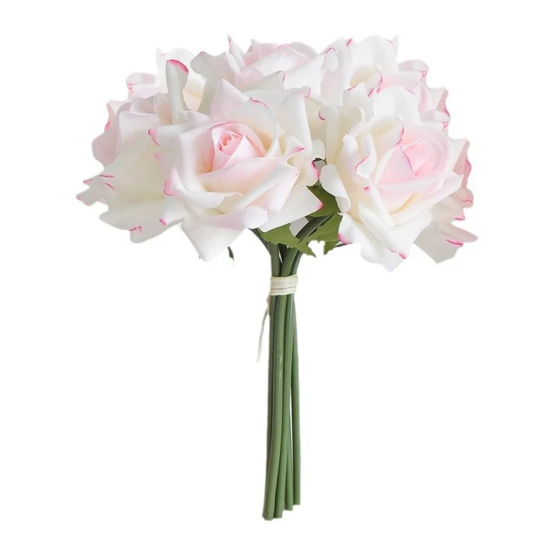 EG-G714 Artificial Flowers Roses Arrangements Table Centerpiece Faux Flores for Vase Living Room Decor