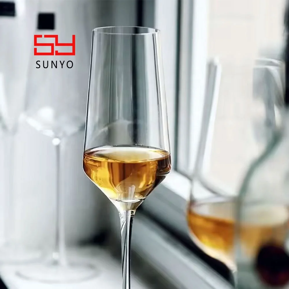 Wedding Custom Crystal Champagne Flute16oz Lead Free Glass Transparent Moet Chandon Champagne Glass