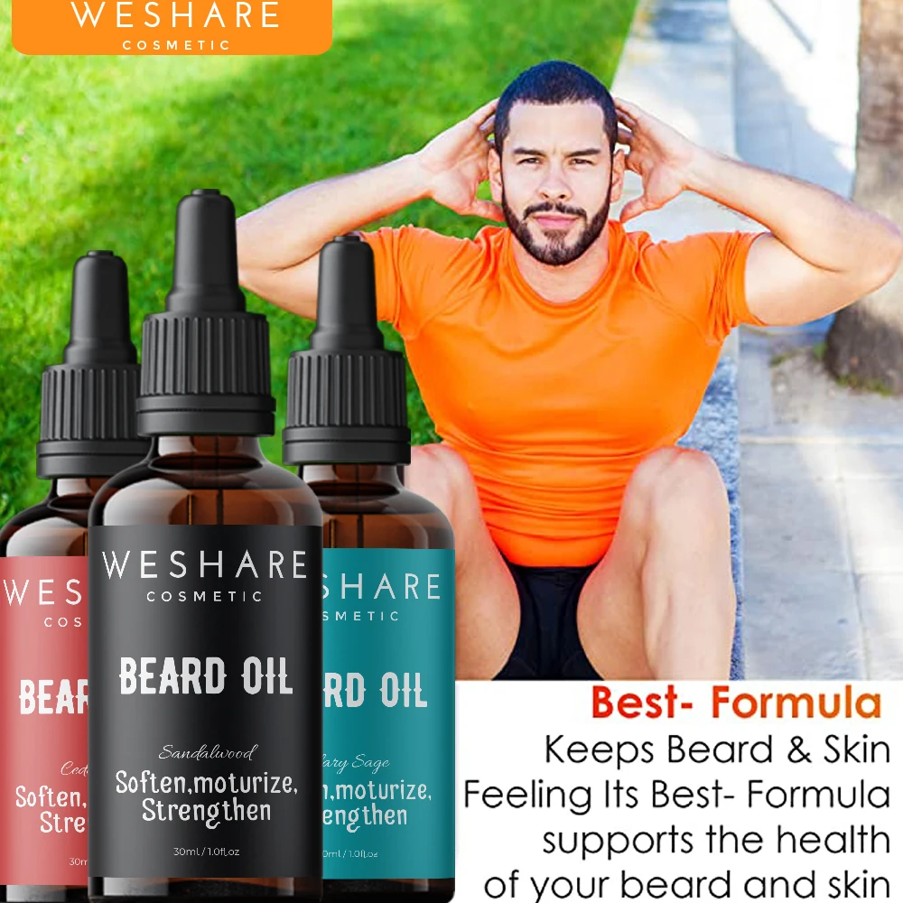Wholesale Organic Beard Oil Growth Men Beard Butter Natural Softening Moisturizing Beard Balm Conditioner with Boxes Packaging