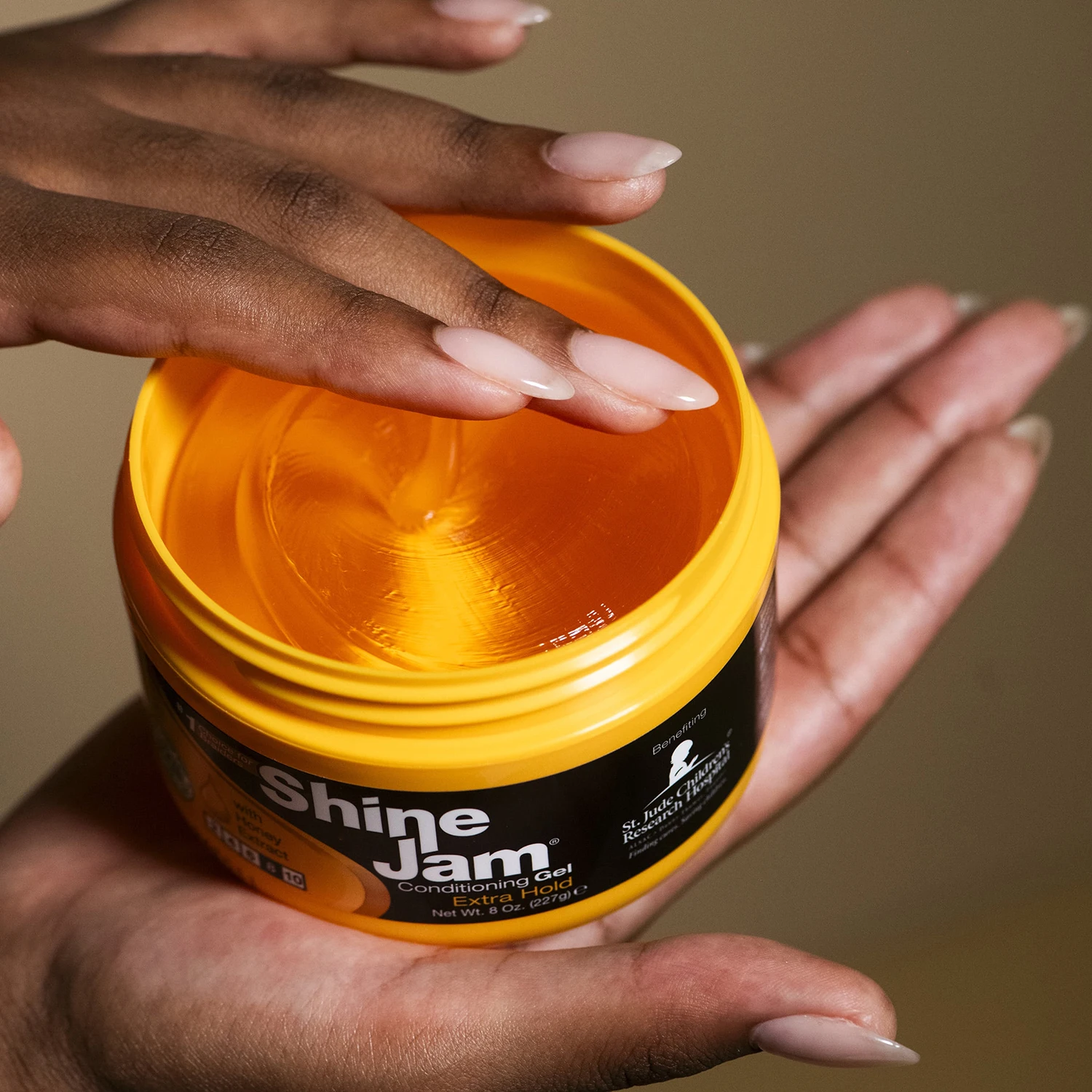 Wholesale Private Label Shine And Jam Hair Gel  Extra Hold Hair Gel Braid Conditioning Shining Curly Hair Twist Firm Braid gel