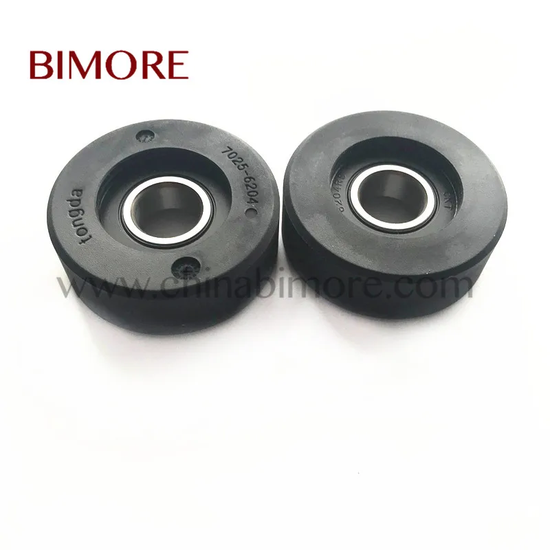 Bimore Escalator Step Roller Tongda OD70mm Thickness 25mm Bearing 6204 Parts