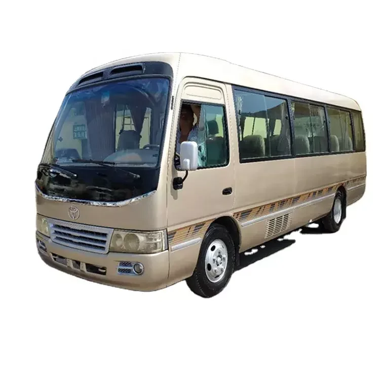 White Color Promotion price toyot coaster coach 6 cylinder bus Used/Secod Hand Coaster Bus for Sale 23-30Seat diesel coaster