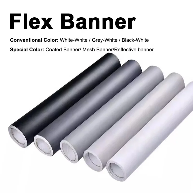 Large Size Digital Print Outdoor Flex Roll Advertising Material Large Format Pvc Mesh Pvc Flex Banner
