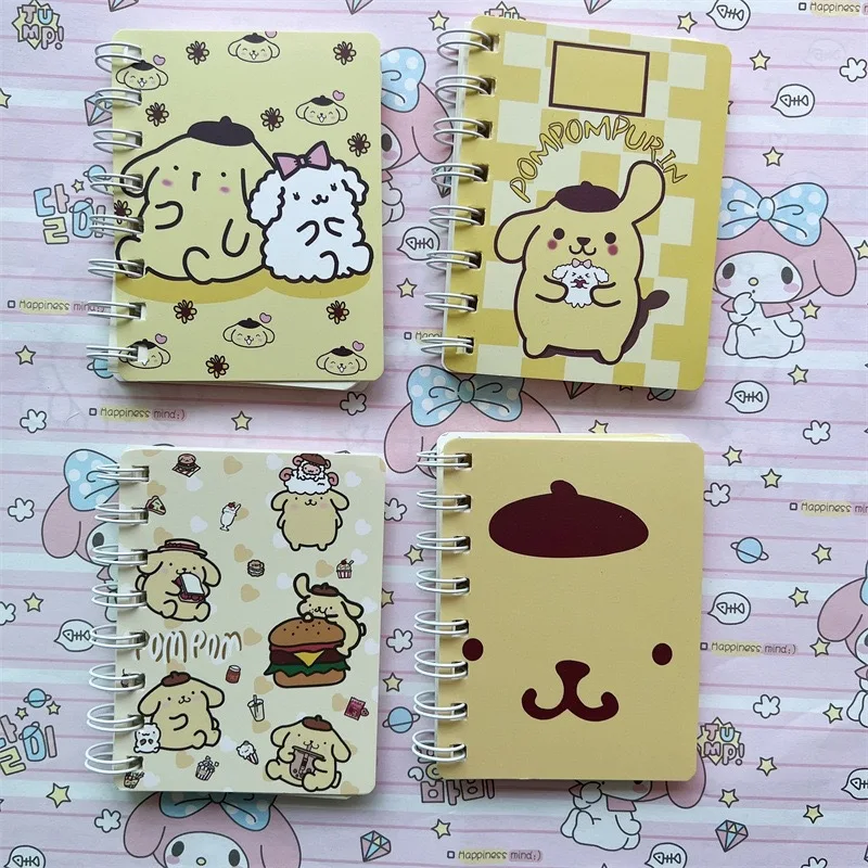 DHF High Quality Sanrioed Cute Kawaii Design A7 Spiral Notebook Wholesale Diary Coil Journal Animation Derivatives