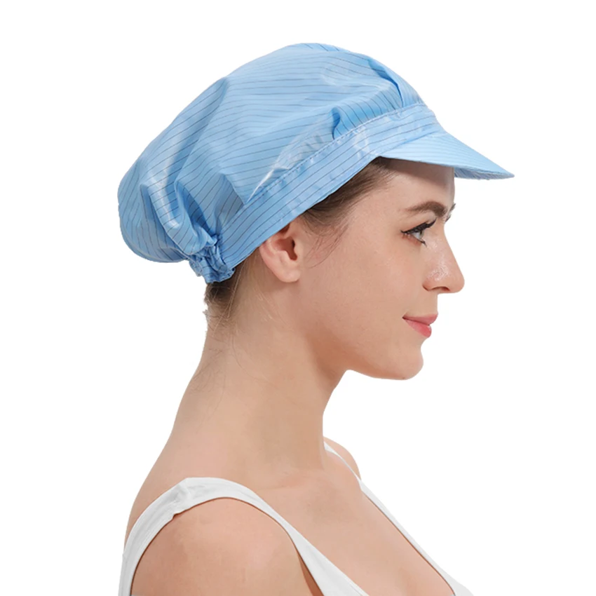 Elastic Food Industry Cleanroom Work Hat Chef Cooking Hat Esd Working Cap Worker Wear Anti-static Work Cap