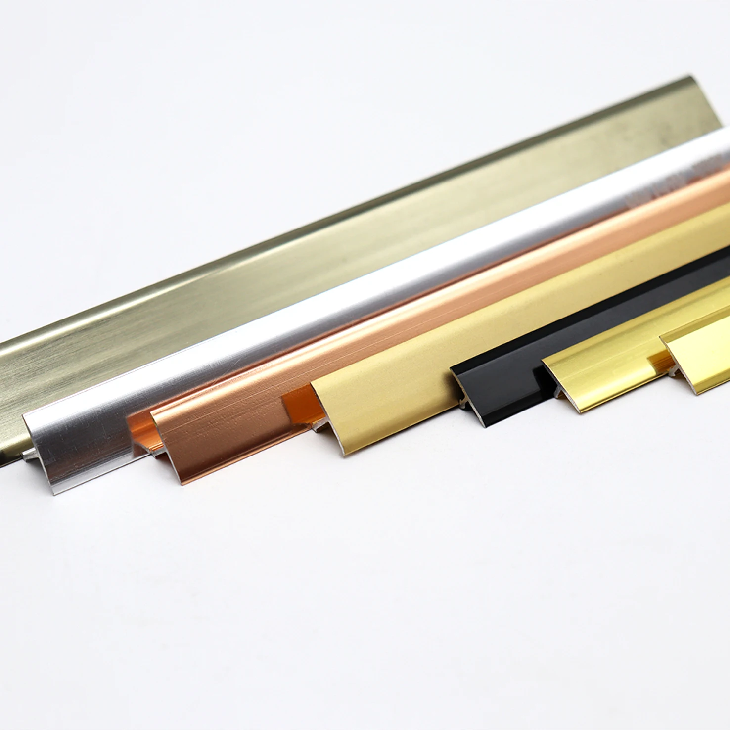 Factory Direct Gold Aluminium T Shape Flexible  Ceramic Tile Trim Profile