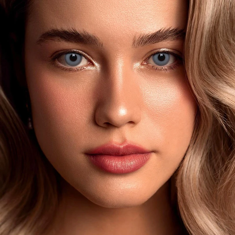 New Custom Cosmetic Day Contact Lens Fresh Lady Cosmetic Soft Eye Contacts Blue Eyes Color Contact Lenses