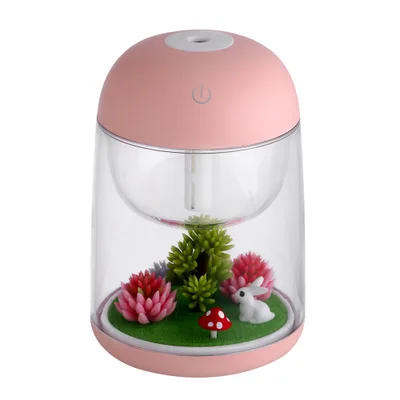 Micro Landscape Humidifier Mute Colorful Light Air Purifier Portable Office Desk Beauty Moisturizing Humidifier Diffuser