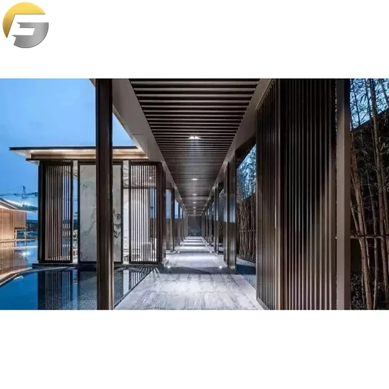 WL886 Customized Hotel Exterior And Interior Decoration Whole Project Design 304 SS Metal For Wall And Dividers Cladding Panels