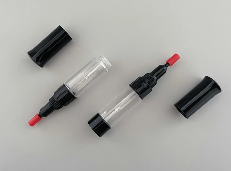 MLJ001-C004 empty plastic nail polish art needle brush pen 3in1 repair coat painting package soft squeeze Glue bottle