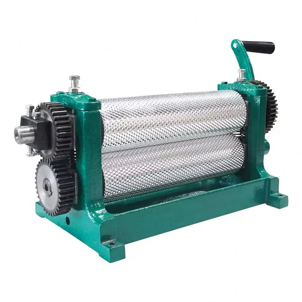 Honey Comb Machine Beeswax Flat Sheet Machine Beeswax foundation embosser 5.4 or 4.9mm Mamual beeswax foundation machine