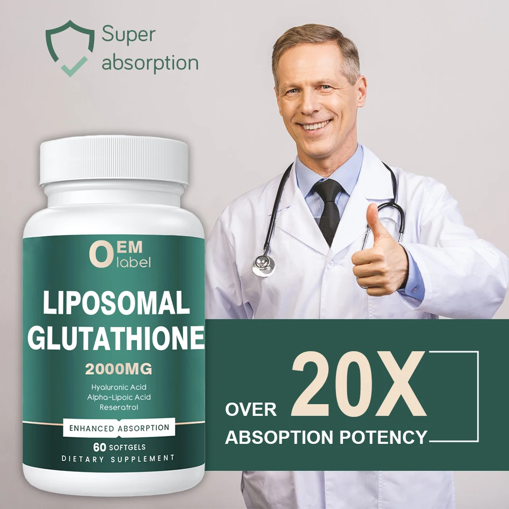 OEM Factory 60pc Custom Formula packaging Soft Capsules Liposomal Glutathione Softgel