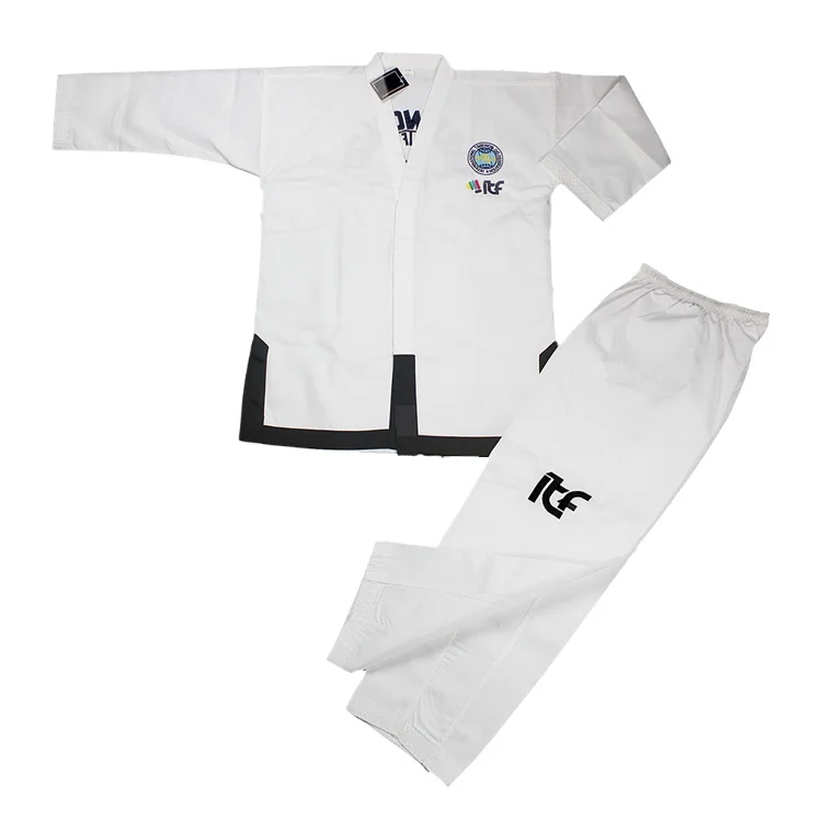 Woosung Sample free shipping Wholesale Cheap martial arts equipment taekwondo uniform itf