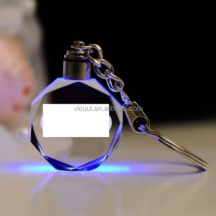 Wholesale Various Car Brands LED light Crystal Car Keychain