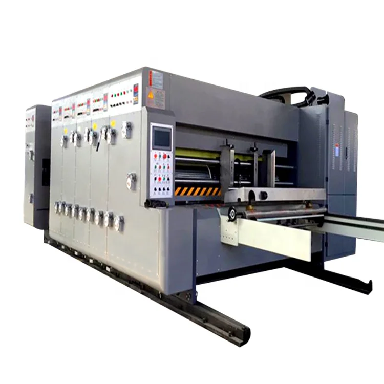 Automatic ink 4 colors printing slotting die cutting machine / High quality hot selling printing slotting die cutting machine
