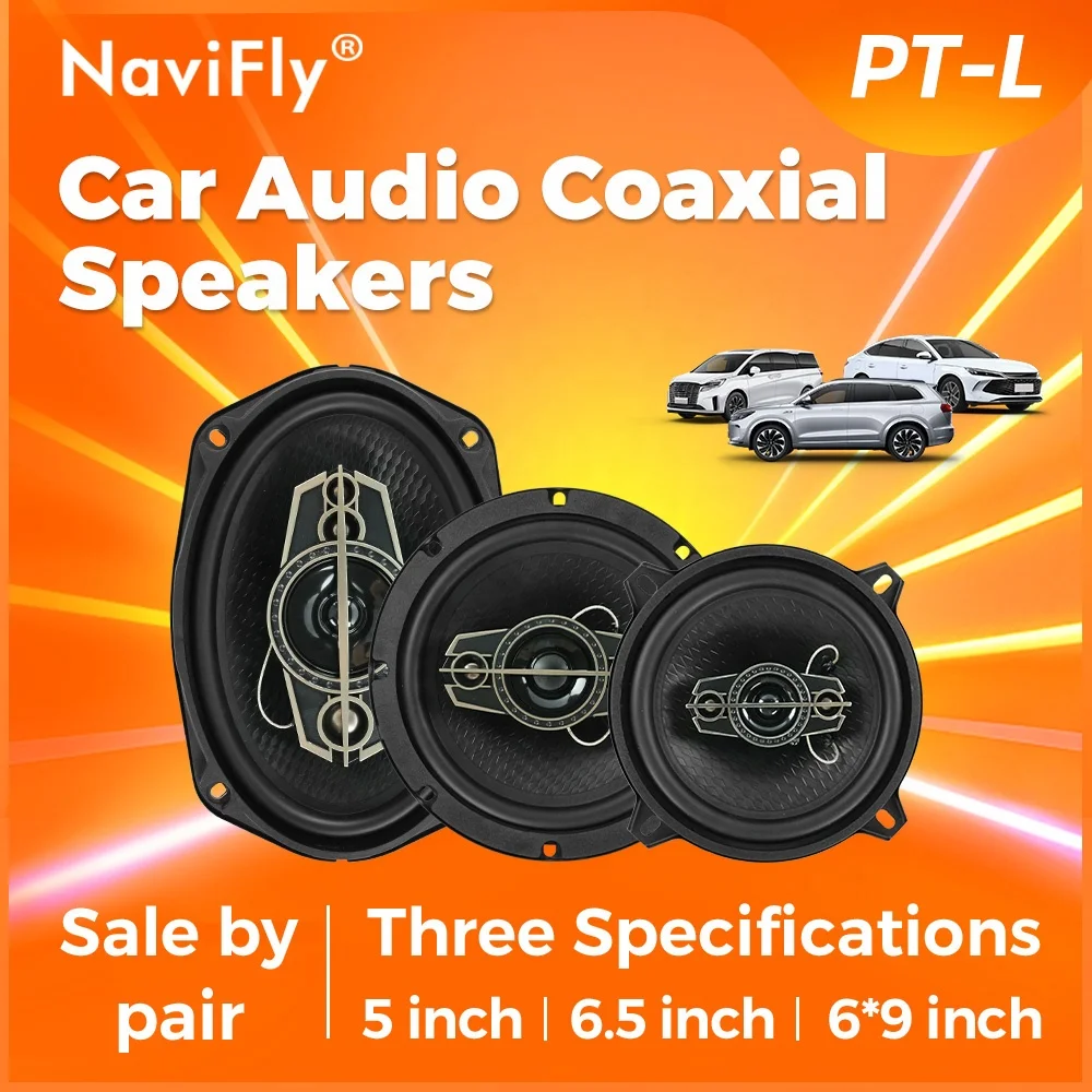 Navifly  Car Audio coaxial Speakers auto electronics stereo accessories dvd player for all car benz bmw audi  Nissan Honda