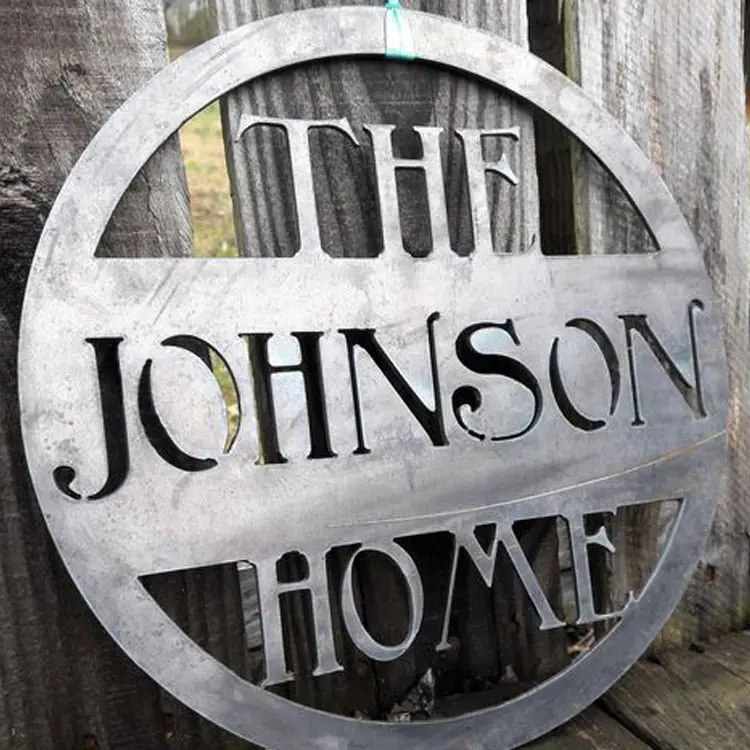 OEM Custom Laser Cutting Mirror Polished 1mm Stainless Steel Circle Christmas Metal Ornaments