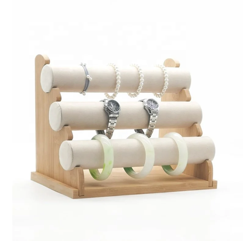 Органайзер для ювелирных изделий бархатный футляр подставка лоток хранения браслет часы подвеска ожерелье демонстрационная