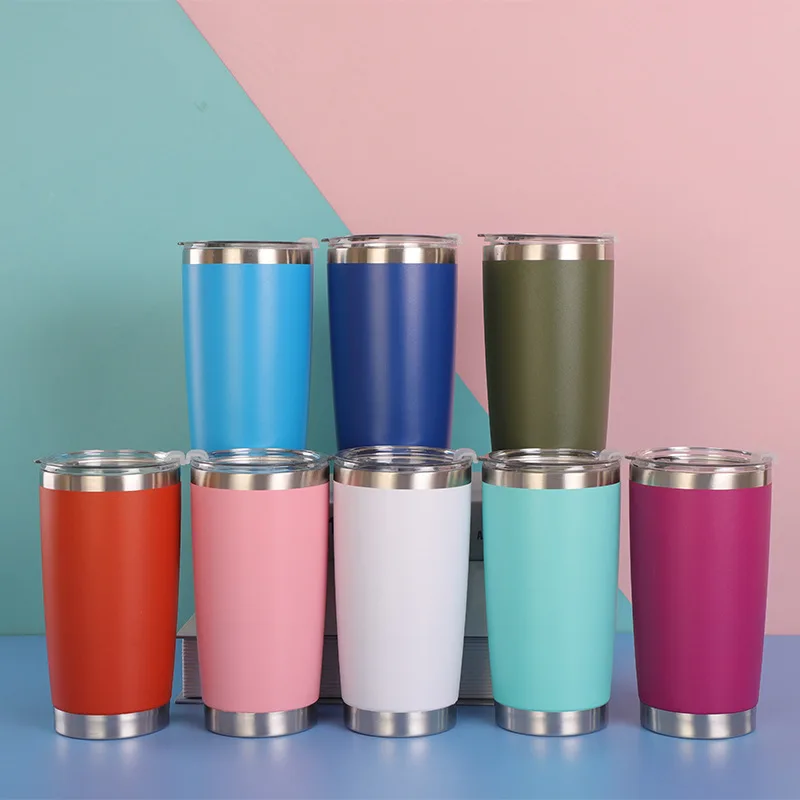 20oz Stainless Steel 304 mug Insulation Ice Ba Beer Thermos Cup