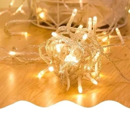 Holiday Wedding Christmas Decoration Waterproof LED Decor Light Garland Outdoor PVC String Lights Christmas lights