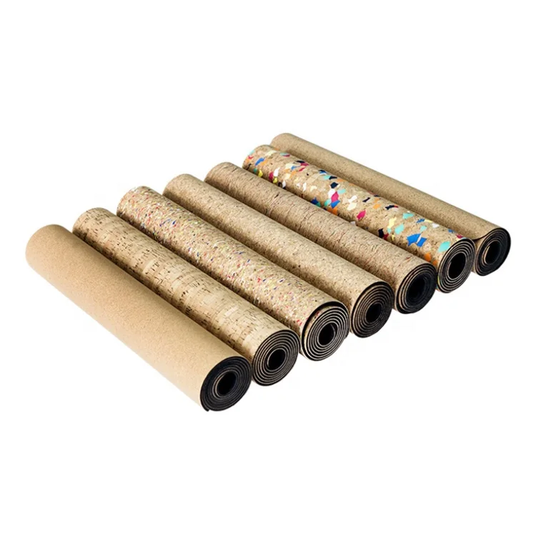 Portable Lightweight Premium Non-slip eco-friendly 5mm natural Cork TPE Pilates mat Yoga Mat
