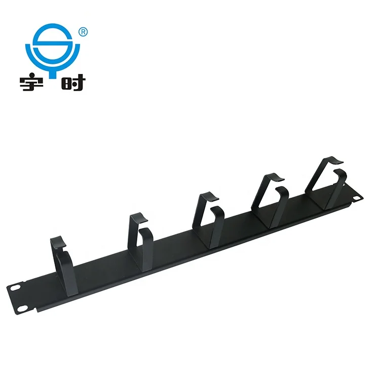 19 дюймов 1u металла 5 колец кабель управления