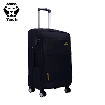 Customized Long Distance Durable Oxford Travel Trolley Case Suitcase Waterproof Oxford Airport Boarding Soft Luggage
