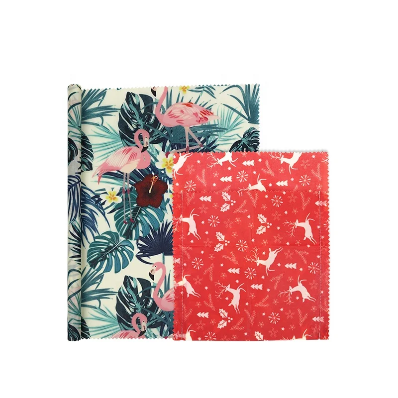 3 pack reusable sustainable nature beeswax food wraps