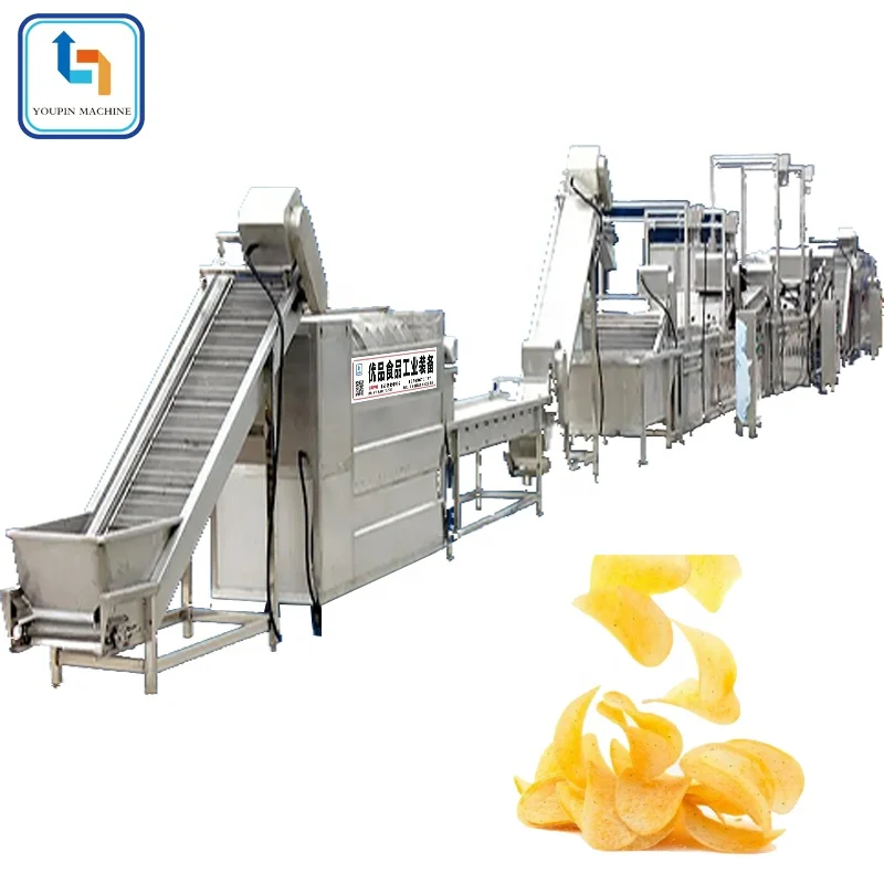 
Automatic Fried Frozen French Fries Making Machine Potato Chips Production Line Price 