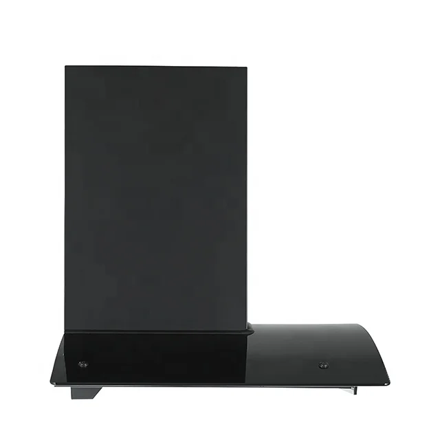 Black curved Glass cook Hood Electric Kitchen Range Hood Home appliance chimney Extractor