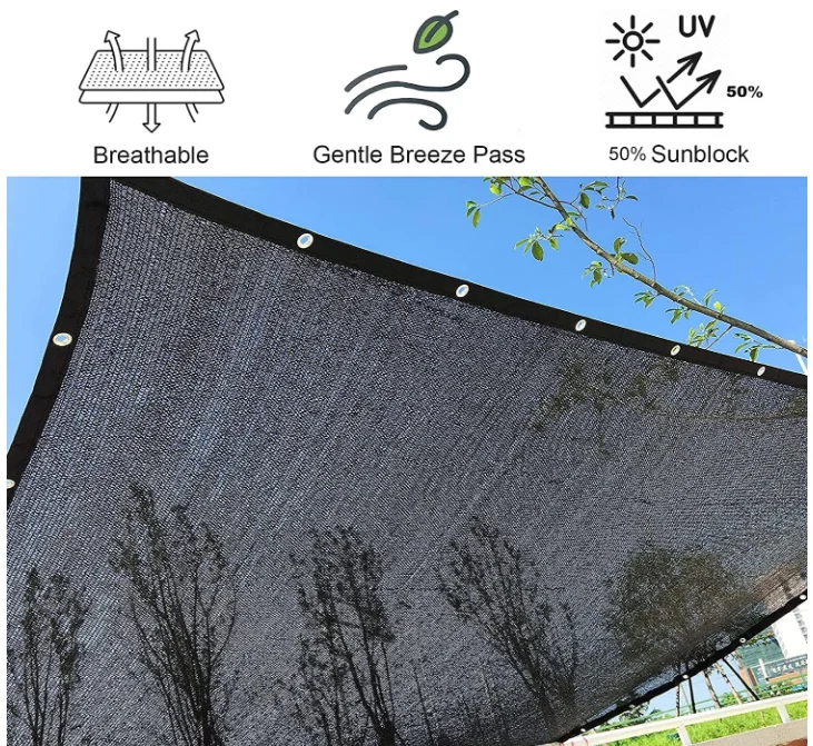 Anti-pull elastic Black Mesh Tarp,  Waterproof Tarpaulin for Tie Downs, Shade, Fences, Canopies, Dump Truck Tarpaulins