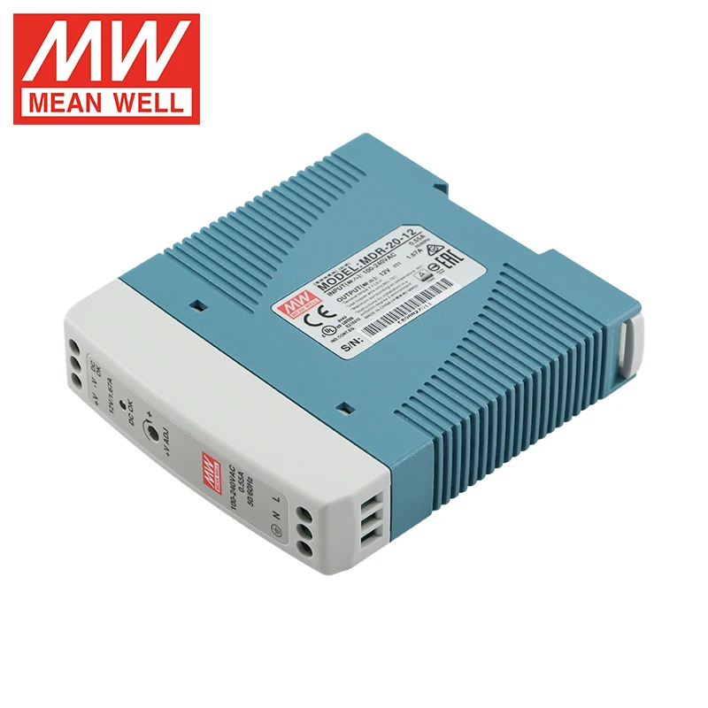 Среднее MDR-20-12 20 Вт блок питания Din-рейки
