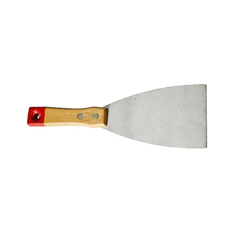 stainless steel scraper with rubber plastic handle