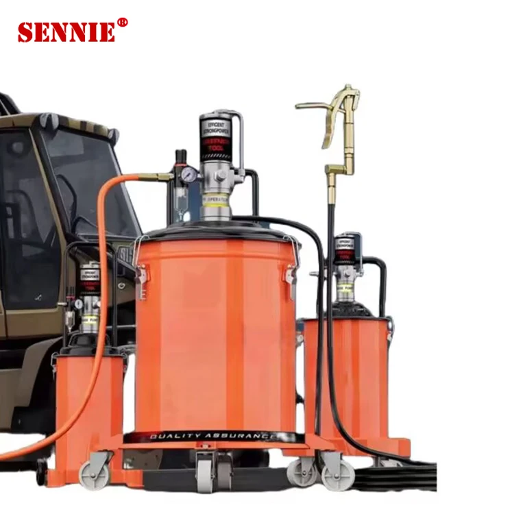 Auto pneumatic grease lubricant transfer injector lubricator pump Air Operated Dispenser Lubricator Barrel Bucket Grease Pump