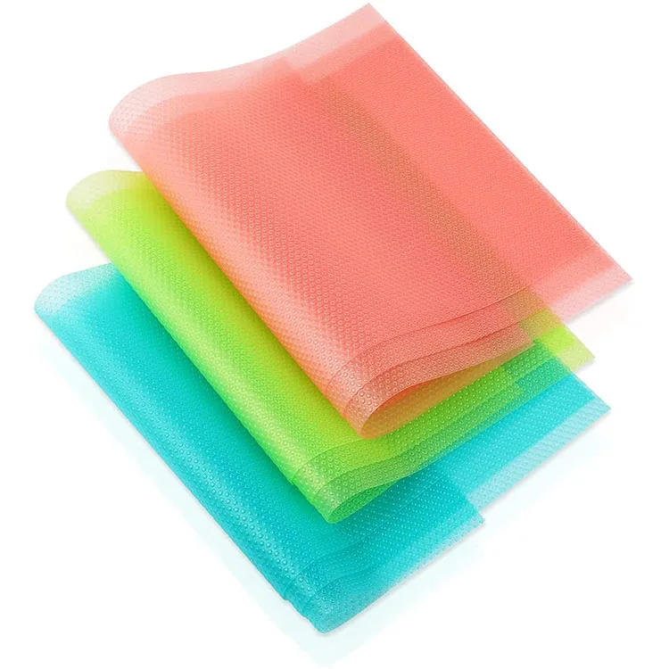 2020 hot sale made in China anti slip Clear eva fridge liner roll for shelf liner kitchen pad cabinet drawer liner